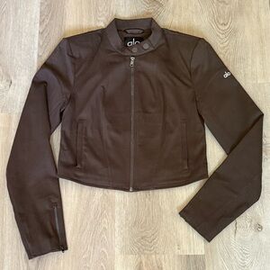 alo - moto jacket - espresso
